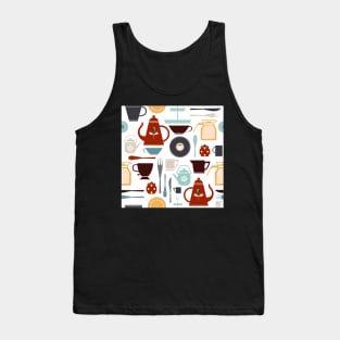 Tea and coffee serving set print Tank Top